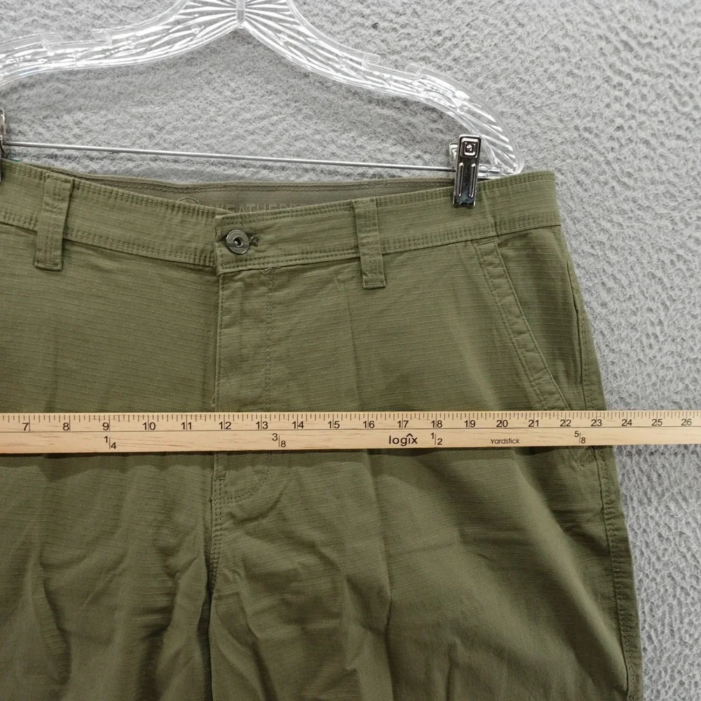 Weatherproof Mens Utility Shorts 40 Soft Olive Stretch Cargo Ripstop NEW